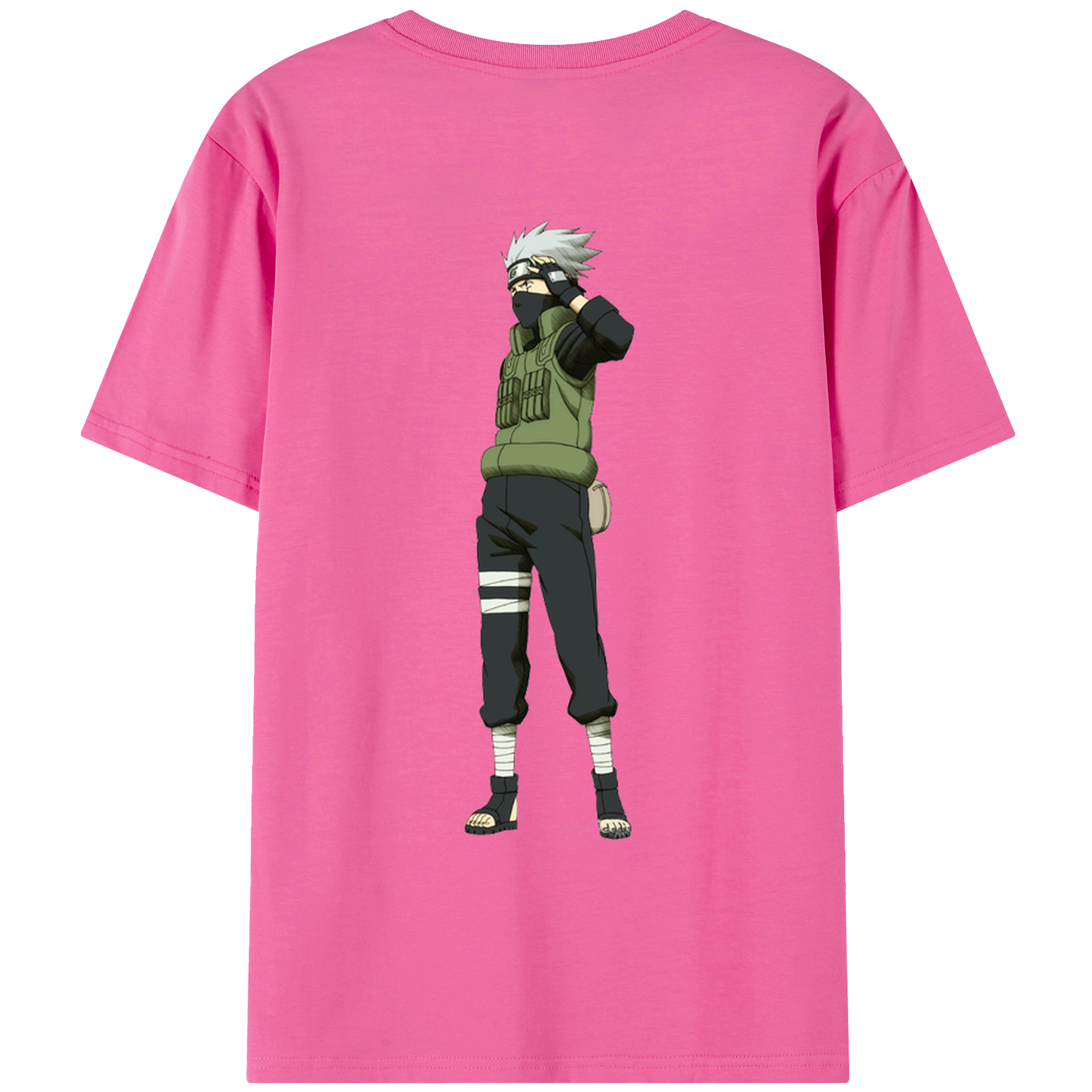 （画像用） NARUTO -ナルト- はたけ カカシ Hatake Kakashi レディース半袖Tシャツ(バックプリント)